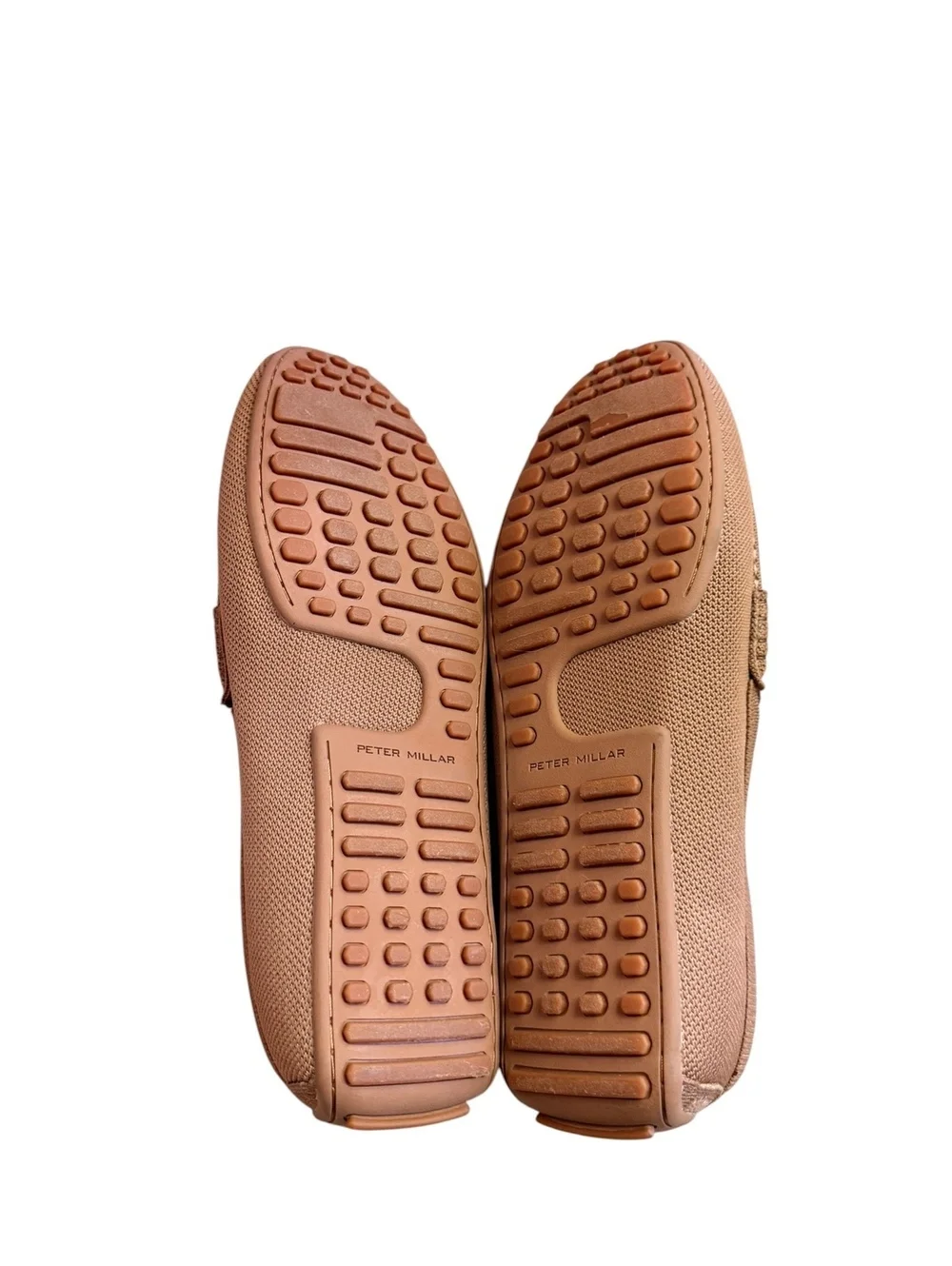 Peter Millar Cruise Knit Drivers Scotch Tan Performance Shoes Men's Size 13